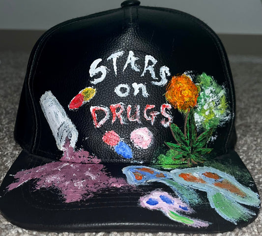 Stars on Drugs leather cap
